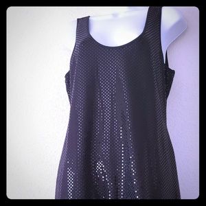 Black sequence dress